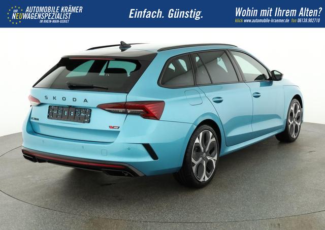 Skoda Octavia Combi RS 2.0 TSI DSG, Sonderlackierung, AHK, 19 Zoll, Canton, el. Klappe, Navi, Matrix, sofort 