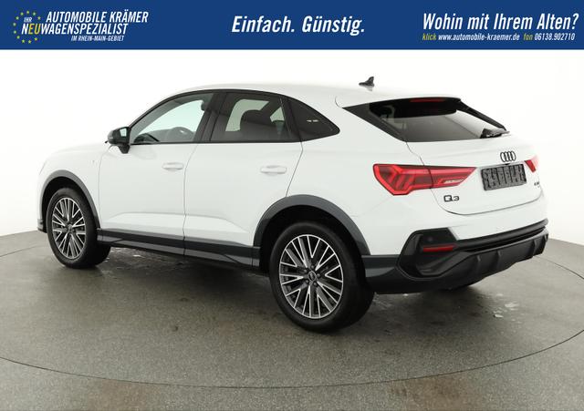 Audi Q3 Sportback 45 TFSI quattro S line qu S-LINE, AHK, 19-Zoll, Optik schwarz, Navi, Kamera, el. Klappe 