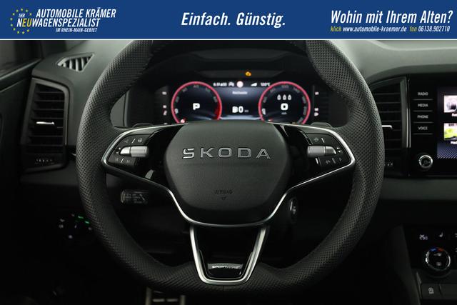 Skoda Karoq Sportline 1.5 TSI DSG Sportline, AHK, Navi, Matrix, Kamera, el. Klappe, 5-J. Garantie 