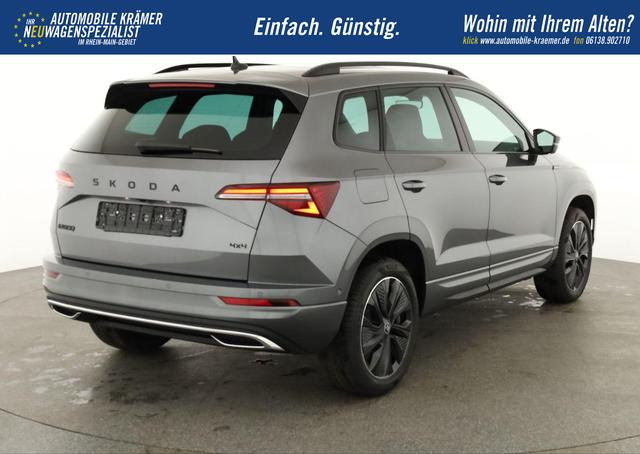 Skoda Karoq Sportline 4x4 2.0 TDI DSG Sportline, Pano, AHK, Navi, Matrix, AreaView, Side, Kamera, el. Klappe, FS-beheizbar, Winter 