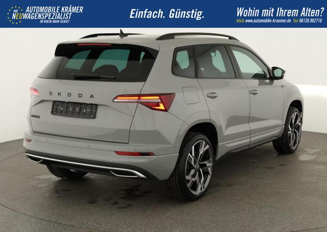 Skoda Karoq Sportline 1.5 TSI DSG Sportline, Pano, AHK, Navi, CANTON, Matrix, AreaView, Side, FS-beheizbar, 19-Zoll 