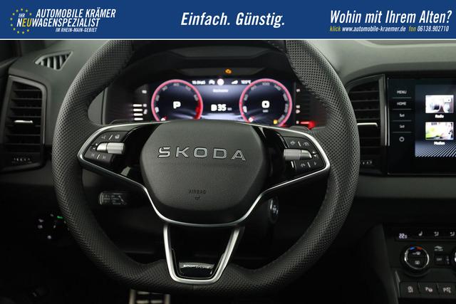 Skoda Karoq Sportline 1.5 TSI DSG Sportline, Pano, AHK, Navi, CANTON, Matrix, AreaView, Side, FS-beheizbar, 19-Zoll 