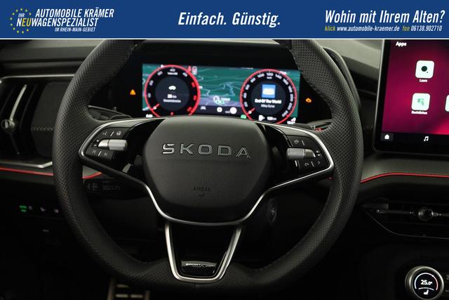 Skoda Kodiaq 2.0 TDI 142 kW 4x4 Sportline DSG Sportline, 7-Sitzer, AHK, Navi, Matrix, el. Klappe, Side, Winter, 20-Zoll, FS-heizbar 