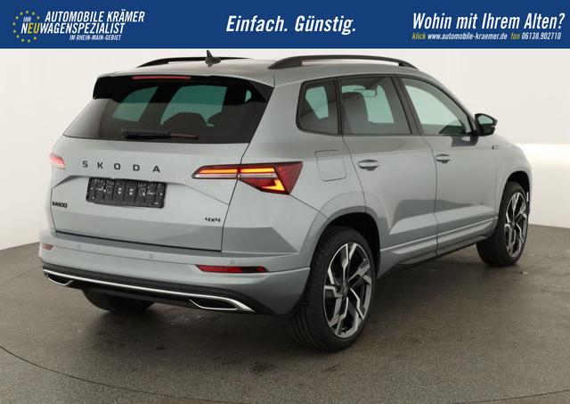 Skoda Karoq Sportline 4x4 2.0 TSI DSG Sportline, Pano, AHK, Navi, Matrix, Side, Winter, 5 J.-Garantie 