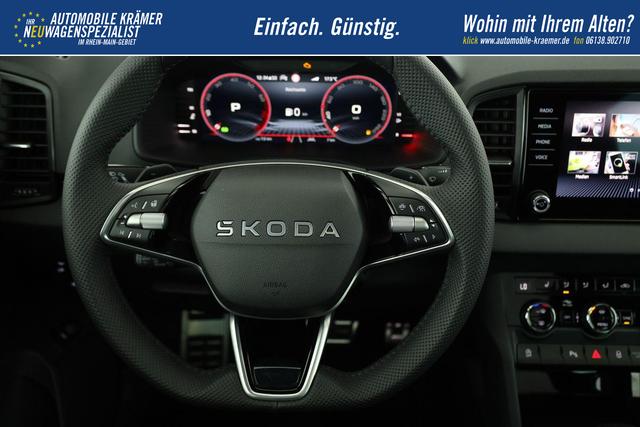 Skoda Karoq Sportline 4x4 2.0 TSI DSG Sportline, Pano, AHK, Navi, Matrix, Side, Winter, 5 J.-Garantie 
