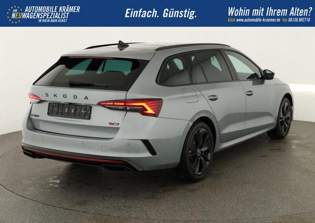 Skoda Octavia Combi 2.0 TSI 195 kW RS DSG, Pano, Standheizung, AHK, Navi, Matrix, Canton, Side, Winter, 5 J.-Garantie 
