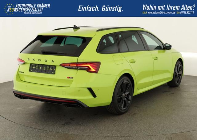 Skoda Octavia Combi 2.0 TSI 195 kW RS DSG, Pano, Standheizung, AHK, Navi, Matrix, Canton, Side, Winter, 5 J.-Garantie 