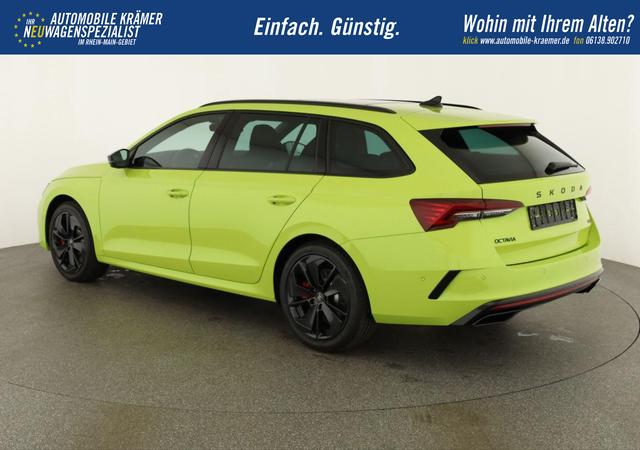 Skoda Octavia Combi 2.0 TSI 195 kW RS DSG, Pano, Standheizung, AHK, Navi, Matrix, Canton, Side, Winter, 5 J.-Garantie 