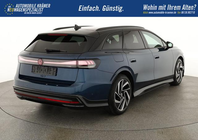 Volkswagen ID.7 Pro 210 kW Tourer Black, AHK, HuD, IQ.Light, IQ.Drive, AreaView, Side, Winter, 20-Zoll 