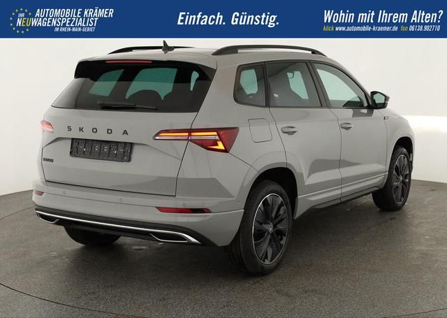 Skoda Karoq Sportline 1.5 TSI DSG Sportline, Pano, AHK, Navi, CANTON, Matrix, AreaView, Side, el. Klappe, FS-beheizbar, 5 J.-Garantie 