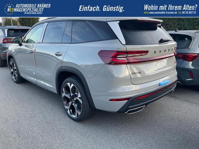 Skoda Kodiaq 2.0 TSI 195 kW 4x4 RS DSG RS, AHK, Navi, Matrix, Canton, Side, FS-beheizbar, el. Klappe, Kamera, 20-Zoll, 5 J.-Garantie 