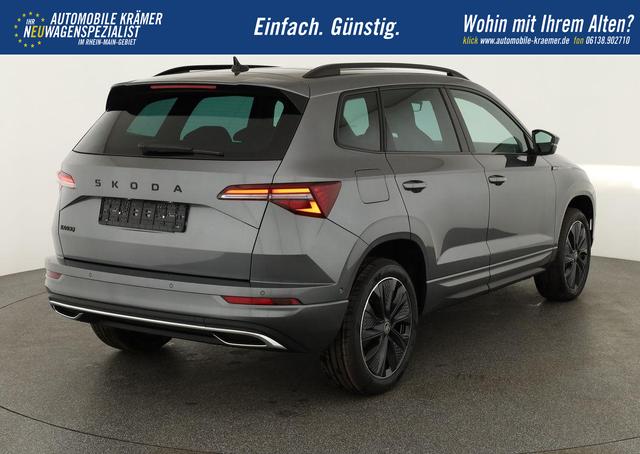 Skoda Karoq Sportline 1.5 TSI DSG Sportline, Pano, AHK, Navi, CANTON, Matrix, AreaView, Side, el. Klappe, FS-beheizbar, 5 J.-Garantie 