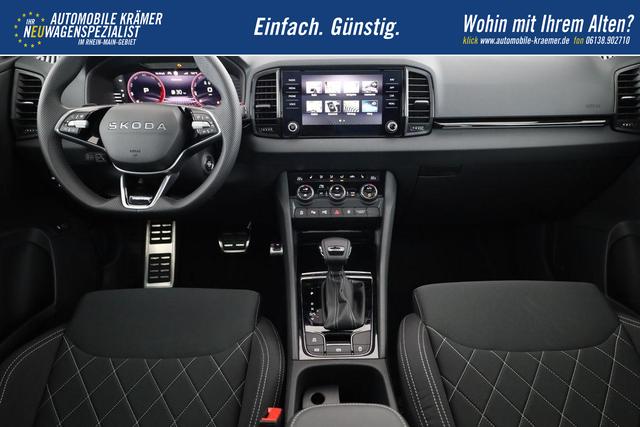 Skoda Karoq Sportline 1.5 TSI DSG Sportline, Pano, AHK, Navi, CANTON, Matrix, AreaView, Side, el. Klappe, FS-beheizbar, 5 J.-Garantie 