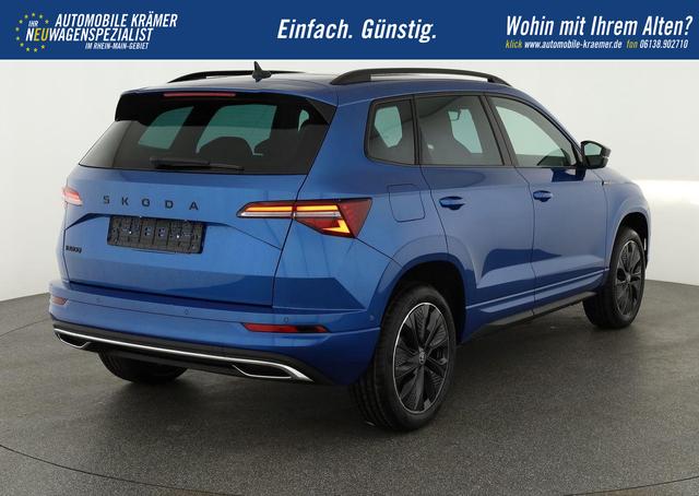 Skoda Karoq Sportline 1.5 TSI DSG Sportline, Pano, AHK, Navi, CANTON, Matrix, AreaView, Side, el. Klappe, FS-beheizbar, 5 J.-Garantie 