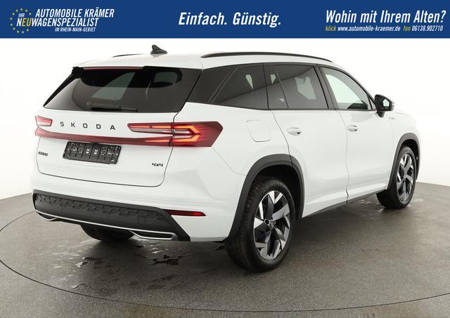 Skoda Kodiaq 2.0 TSI 150 kW 4x4 Sportline DSG Sportline, Pano, AHK, Navi, Matrix, Canton, Side, FS-beheizbar, el. Klappe, Kamera, 19-Zoll, 5 J.-Garantie 