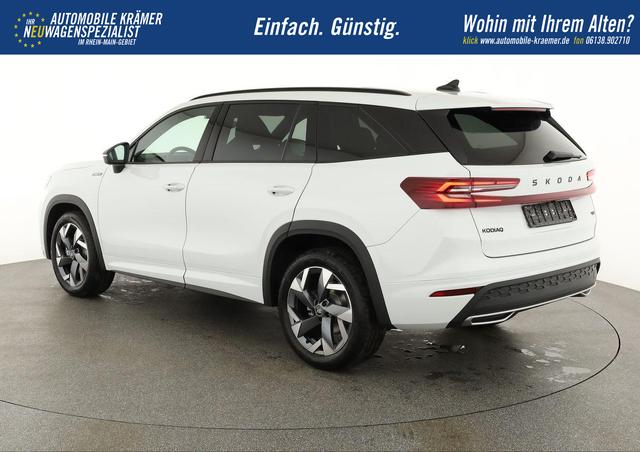 Skoda Kodiaq 2.0 TSI 150 kW 4x4 Sportline DSG Sportline, Pano, AHK, Navi, Matrix, Canton, Side, FS-beheizbar, el. Klappe, Kamera, 19-Zoll, 5 J.-Garantie 