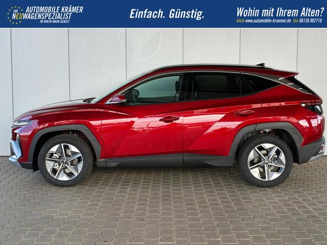 Hyundai TUCSON E-Motion 1.6 T-GDI 2WD 48V DCT / Panoramadach ACC Sitz + Lenkradheizung LED Navi PDC V&H Kamera Alu 18" 