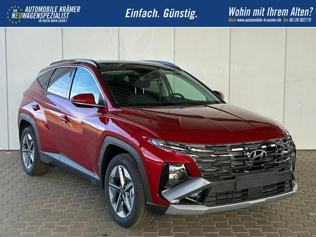 Hyundai TUCSON E-Motion 1.6 T-GDI 2WD 48V DCT / Panoramadach ACC Sitz + Lenkradheizung LED Navi PDC V&H Kamera Alu 18" 