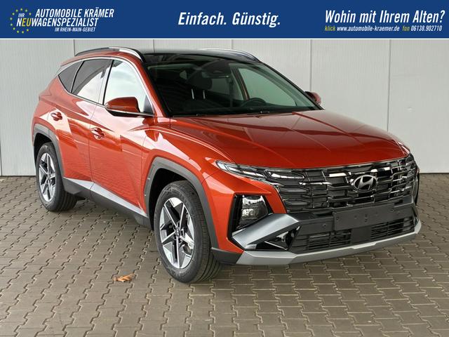 Hyundai TUCSON E-Motion 1.6 T-GDI 2WD 48V DCT / Panoramadach ACC Sitz + Lenkradheizung LED Navi PDC V&H Kamera Alu 18" 