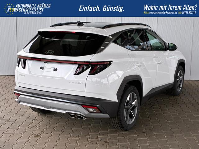 Hyundai TUCSON E-Motion 1.6 T-GDI 2WD 48V DCT / Panoramadach ACC Sitz + Lenkradheizung LED Navi PDC V&H Kamera Alu 18" 