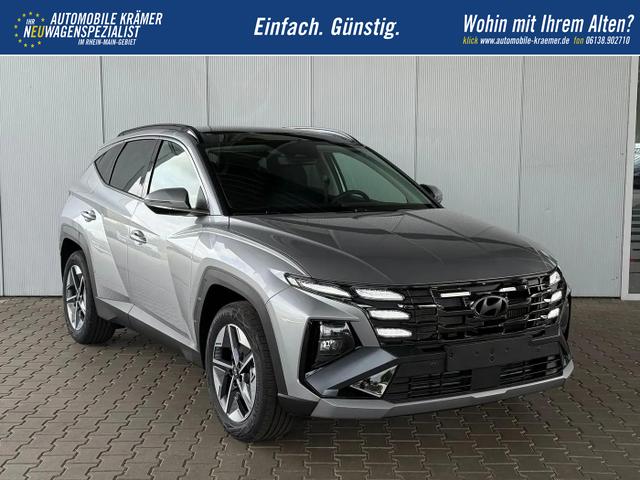 Hyundai TUCSON E-Motion 1.6 T-GDI 2WD 48V DCT / Panoramadach ACC Sitz + Lenkradheizung LED Navi PDC V&H Kamera Alu 18" 