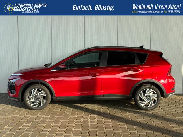 Hyundai BAYON Premium 1.0 T-GDI 100 PS 48V 7DCT / Keyless ACC Soundsystem BOSE Sitz + Lenkradheizung LED Navi PDC V&H Kamera Totwinkel Alu 16" 