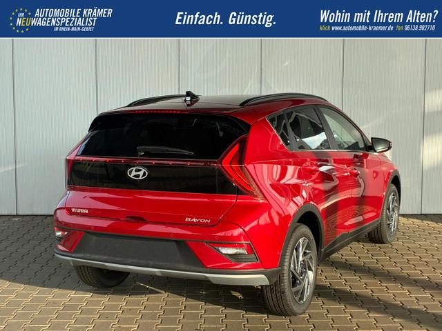 Hyundai BAYON Premium 1.0 T-GDI 100 PS 48V 7DCT / Keyless ACC Soundsystem BOSE Sitz + Lenkradheizung LED Navi PDC V&H Kamera Totwinkel Alu 16" 