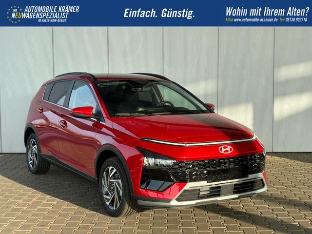 Hyundai BAYON Premium 1.0 T-GDI 100 PS 48V 7DCT / Keyless ACC Soundsystem BOSE Sitz + Lenkradheizung LED Navi PDC V&H Kamera Totwinkel Alu 16" 