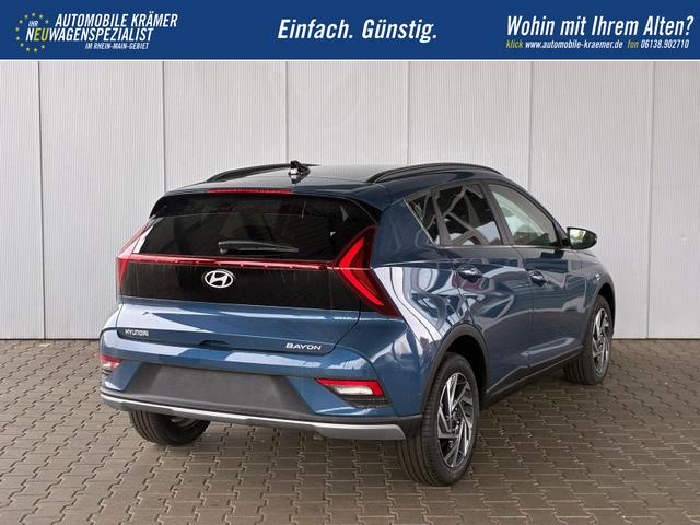 Hyundai BAYON Premium 1.0 T-GDI 100 PS 48V 7DCT / Keyless ACC Soundsystem BOSE Sitz + Lenkradheizung LED Navi PDC V&H Kamera Totwinkel Alu 16" 