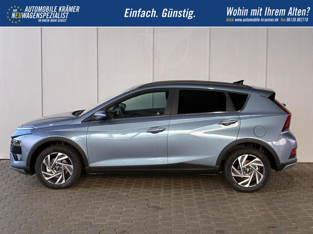 Hyundai BAYON Premium 1.0 T-GDI 100 PS 48V 7DCT / Keyless ACC Soundsystem BOSE Sitz + Lenkradheizung LED Navi PDC V&H Kamera Totwinkel Alu 16" 