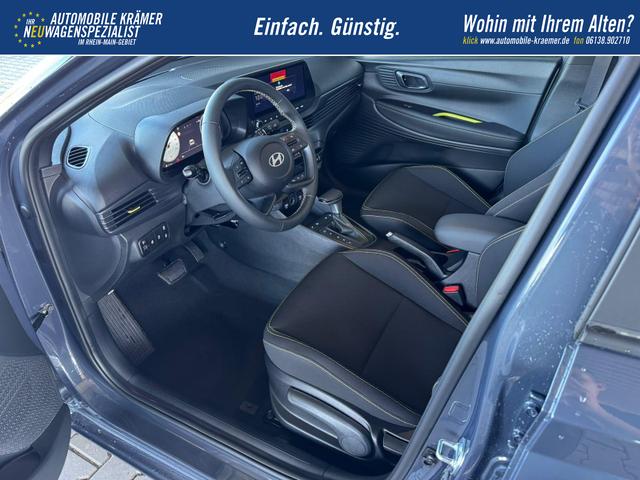 Hyundai i20 Style 1.0 T-GDI BLACK LINE / Navi Fernlichtassistent Spurhalteassistent ACC Kamera Sitz + Lenkradheizung LED Alu 16" 