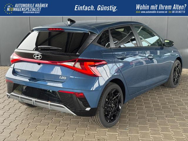 Hyundai i20 Black-Line STYLE 1,0 T-GDi 7-DCT / Navi Tempomat Spurhalteassistent Kamera Sitz + Lenkradheizung LED 
