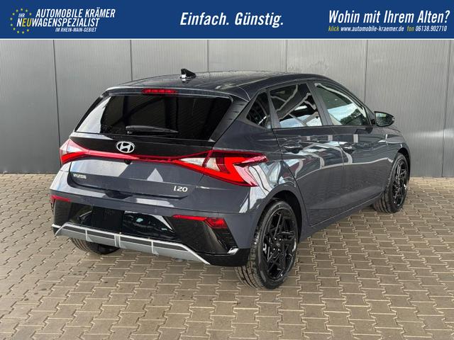 Hyundai i20 Black-Line STYLE 1,0 T-GDi 7-DCT / Navi Tempomat Spurhalteassistent Kamera Sitz + Lenkradheizung LED 