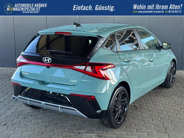 Hyundai i20 Black-Line STYLE 1,0 T-GDi 7-DCT / Navi Tempomat Spurhalteassistent Kamera Sitz + Lenkradheizung LED 