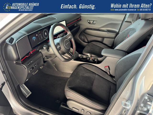 Hyundai KONA Elektro N-Line 64,8 kWh / Head-up 360 Grad Sitzheizung + Bel&uuml;ftung ACC Keyless Totwinkel LED Alu 19'' 