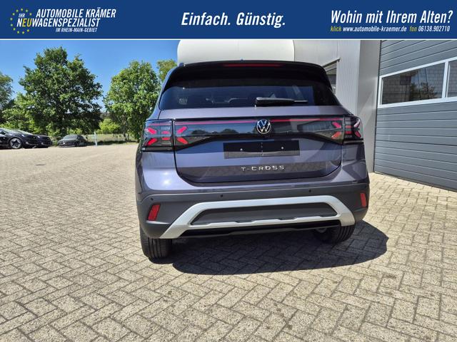 Volkswagen T-Cross 1.0 TSI 116PS DSG Life LED-Matrix-Scheinwerfer Klimaautomatik Sitzheizung PDC Rückf.Kamera 17-LM abged.Scheiben 2xKeyless DAB+ Bluetooth Touchscreen Apple CarPlay Android Auto 