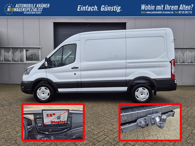 Ford Transit L2H2 2.0 EcoBlue 165PS Trend Heckantrieb 3,5t 2-Sitzer AHK Sitzheizung Lenkradheizung Frontscheibe beheizb. Klimaautomatik PDC v+h R&uuml;ckf.Kamera Bluetooth DAB Apple CarPlay Android Auto Tempomat Ganzj.Reifen 