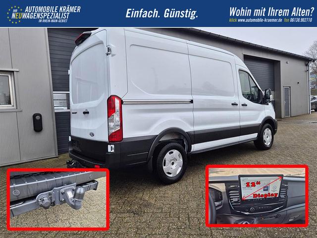 Ford Transit L2H2 2.0 EcoBlue 165PS Trend Heckantrieb 3,5t 2-Sitzer AHK Sitzheizung Lenkradheizung Frontscheibe beheizb. Klimaautomatik PDC v+h R&uuml;ckf.Kamera Bluetooth DAB Apple CarPlay Android Auto Tempomat Ganzj.Reifen 