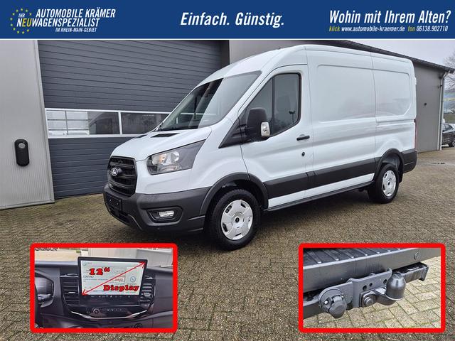 Ford Transit L2H2 2.0 EcoBlue 130PS Trend 3,5t 2-Sitzer AHK Sitzheizung Lenkradheizung Frontscheibe beheizb. Klimaautomatik PDC v+h Rückf.Kamera Bluetooth DAB Apple CarPlay Android Auto Tempomat Ganzj.Reifen 