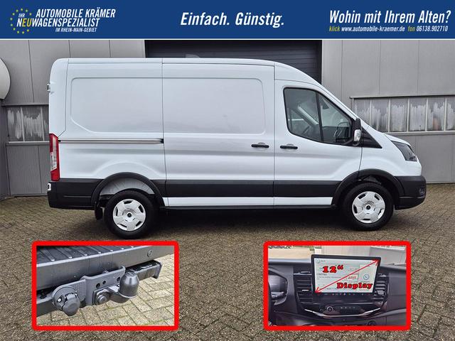Ford Transit L2H2 2.0 EcoBlue 130PS Trend 3,5t 2-Sitzer AHK Sitzheizung Lenkradheizung Frontscheibe beheizb. Klimaautomatik PDC v+h Rückf.Kamera Bluetooth DAB Apple CarPlay Android Auto Tempomat Ganzj.Reifen 