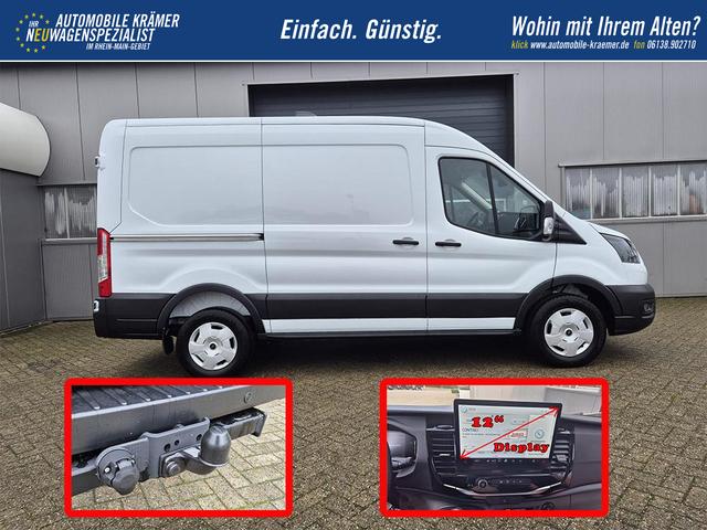 Ford Transit L2H2 2.0 EcoBlue 130PS Trend 3,5t 3-Sitzer AHK Sitzheizung Lenkradheizung Frontscheibe beheizb. Klimaautomatik Bluetooth DAB Apple CarPlay Android Auto PDC v+h Rückf.Kamera Tempomat 