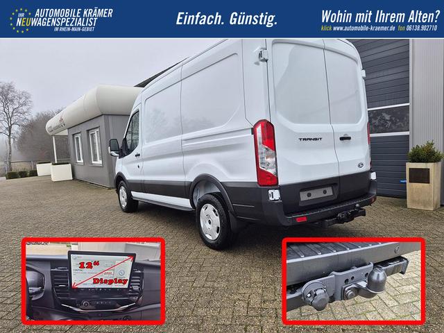 Ford Transit L2H2 2.0 EcoBlue 130PS Trend 3,5t 3-Sitzer AHK Sitzheizung Lenkradheizung Frontscheibe beheizb. Klimaautomatik Bluetooth DAB Apple CarPlay Android Auto PDC v+h Rückf.Kamera Tempomat 