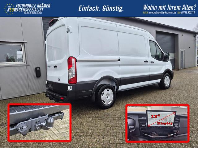 Ford Transit L2H2 2.0 EcoBlue 130PS Trend 3,5t 3-Sitzer AHK Sitzheizung Lenkradheizung Frontscheibe beheizb. Klimaautomatik Bluetooth DAB Apple CarPlay Android Auto PDC v+h Rückf.Kamera Tempomat 