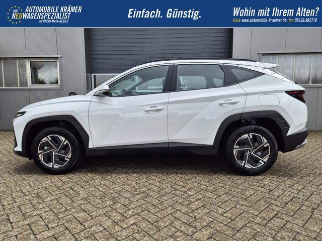 Hyundai TUCSON 1.6 T-GDI 160PS Sitzheizung Lenkradheizung Klimaautomatik Navi 12,3"-Touchscreen DAB+ wireless Apple CarPlay + Android Auto PDC v+h Rückf.Kamera 2xKeyless 17-LM 