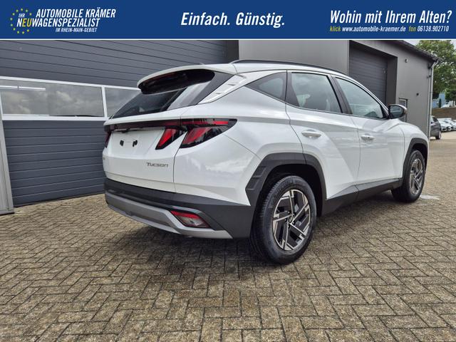 Hyundai TUCSON 1.6 T-GDI 160PS Sitzheizung Lenkradheizung Klimaautomatik Navi 12,3"-Touchscreen DAB+ wireless Apple CarPlay + Android Auto PDC v+h Rückf.Kamera 2xKeyless 17-LM 
