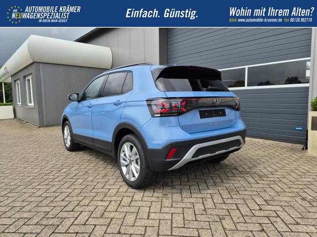Volkswagen T-Cross 1.0 TSI 116PS DSG Life LED-Matrix-Scheinwerfer Klimaautomatik Sitzheizung PDC Rückf.Kamera 17-LM abged.Scheiben 2xKeyless DAB+ Bluetooth Touchscreen Apple CarPlay Android Auto 