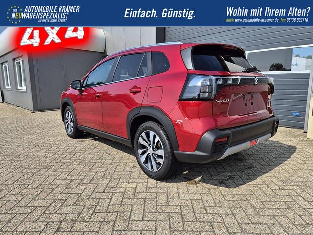 Suzuki S-Cross Comfort+ 110PS MHEV 4x4 ALLGRIP 1.4 Boosterjet Teilleder Navi Klimaautomatik Sitzheizung ACC PDC v+h 4x Kamera Suzuki-Radio Apple CarPlay Android Auto Touchscreen 2xKeyless 17-LM 