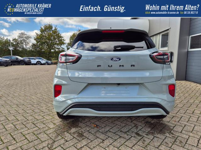 Ford Puma ST-Line X 1.0 EcoBoost Hybrid 125PS Automatik NEUES MODELL 360°Kamera AbstandsTempomat el.Heckklappe Premium Leder (Sensico) B+O-Sound Klimaautomatik Sitzheizung Lenkradheizung Frontscheibe beheizb. Ford-Navi SYNC4 Bluetooth Apple CarPlay Android A 
