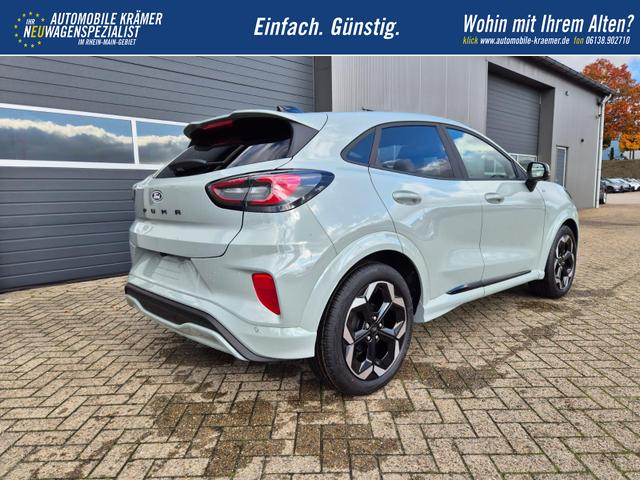 Ford Puma ST-Line X 1.0 EcoBoost Hybrid 125PS Automatik NEUES MODELL 360°Kamera AbstandsTempomat el.Heckklappe Premium Leder (Sensico) B+O-Sound Klimaautomatik Sitzheizung Lenkradheizung Frontscheibe beheizb. Ford-Navi SYNC4 Bluetooth Apple CarPlay Android A 