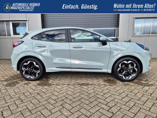 Ford Puma ST-Line X 1.0 EcoBoost Hybrid 125PS Automatik NEUES MODELL 360°Kamera AbstandsTempomat el.Heckklappe Premium Leder (Sensico) B+O-Sound Klimaautomatik Sitzheizung Lenkradheizung Frontscheibe beheizb. Ford-Navi SYNC4 Bluetooth Apple CarPlay Android A 